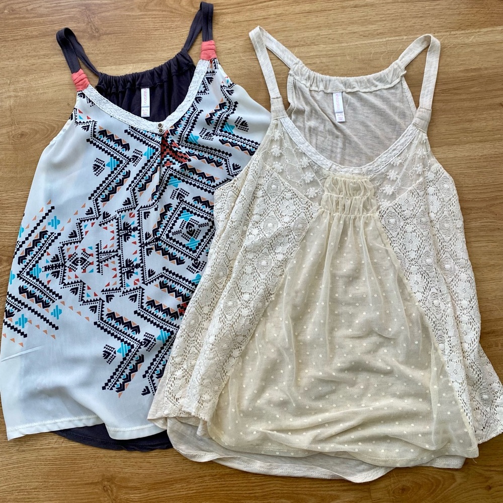 2 Boho tanks from Target